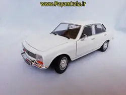 ماکت ماشین اسباب بازی پژو 504 بزرگ (1:24) (WELLY)(PEUGEOT 504 1968) سفید
