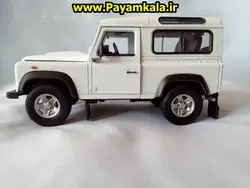 ماکت فلزی ماشین اسباب بازی لندروردیفندر (Land Rover Defender) بزرگ 1:24