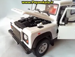 ماکت فلزی ماشین اسباب بازی لندروردیفندر (Land Rover Defender) بزرگ 1:24