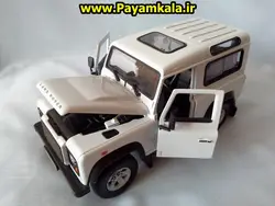 ماکت فلزی ماشین اسباب بازی لندروردیفندر (Land Rover Defender) بزرگ 1:24