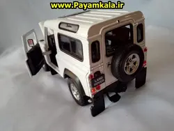 ماکت فلزی ماشین اسباب بازی لندروردیفندر (Land Rover Defender) بزرگ 1:24