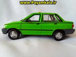 ماکت تاکسی پراید بزرگ 1:24 سبز ساخت WELLY جزییات 100 درصد : فروش انواع ماکت ماشینهای ایرانی و خارجی ارسال پستی سراسر ایران