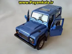ماکت ماشین فلزی لندروردیفندرآبی(LAND ROVER )فروش انواع ماشین فلزی ماکت اسباب بازی