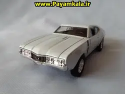 اولدزموبیل 442 ( 1:32 OLDSMOBILE WELLY) ماکت ماشین فلزی عقب کش اسباب بازی