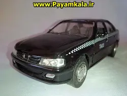 پژو پارس : خرید اینترنتی اسباب بازی ماشین عقب کش اسباب بازی ماشین پژو پارس تاکسی سه در بازشو فلزی مدل ماکت