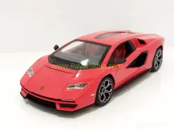 ماکت لامبورگینی کانتاش جعبه دار (LAMBORGHINI COUNTACH 2021 JLF)(1:24) قرمز