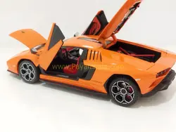 ماکت لامبورگینی کانتاش جعبه دار (LAMBORGHINI COUNTACH 2021 JLF)(1:24) نارنجی