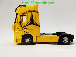 ماکت تریلی مرسدس-بنز آکتروس (BENZ ACTROS 1851)(1:24) زرد