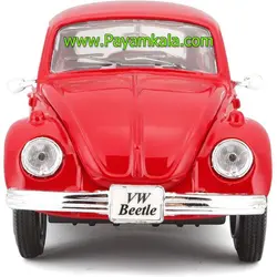 ماکت فولکس قورباغه (VOLKSWAGEN BEETLE 1:24 MAISTO) قرمز
