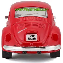 ماکت فولکس قورباغه (VOLKSWAGEN BEETLE 1:24 MAISTO) قرمز