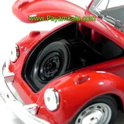 ماکت فولکس قورباغه (VOLKSWAGEN BEETLE 1:24 MAISTO) قرمز