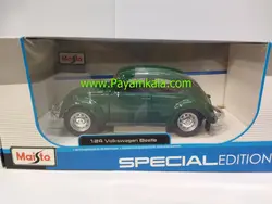 ماکت فولکس قورباغه (VOLKSWAGEN BEETLE 1:24 MAISTO) سبز