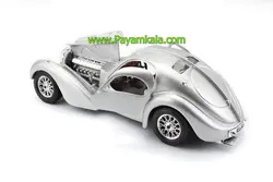 ماکت بوگاتی آتلانتیک (BUGATTI ATLANTIC) (BURAGO) نقره ای