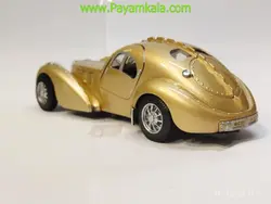 ماکت ماشین بوگاتی آتلانتیک (Bugatti Atlantic 1:28) طلایی