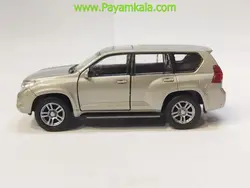 ماشین اسباب بازی تویوتا لندکروز پرادو ( TOYOTA LAND CRUISER PRADO BY WELLY) نقره ای
