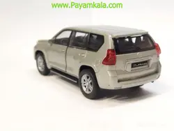 ماشین اسباب بازی تویوتا لندکروز پرادو ( TOYOTA LAND CRUISER PRADO BY WELLY) نقره ای