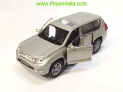 ماشین اسباب بازی تویوتا لندکروز پرادو ( TOYOTA LAND CRUISER PRADO BY WELLY) نقره ای