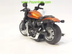 ماکت موتور هارلی دیویدسون جعبه دار فلزی (M1215) نارنجی