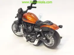 ماکت موتور هارلی دیویدسون جعبه دار فلزی (M1215) نارنجی