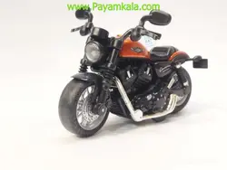 ماکت موتور هارلی دیویدسون جعبه دار فلزی (M1215) نارنجی