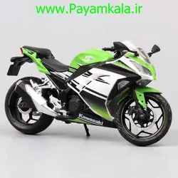ماکت موتورسیکلت کاوازاکی نینجا (250 KAWASAKI NINJA)(AUTOMAXX 1:12) سبز