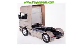 ماکت تریلی اسکانیا (SCANIA R730 BY WELLY) تک محور بژ
