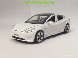 ماشین فلزی تسلا (TESLA MODEL3)(1:32) سفید