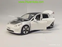 ماشین فلزی تسلا (TESLA MODEL3)(1:32) سفید