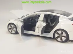 ماشین فلزی تسلا (TESLA MODEL3)(1:32) سفید