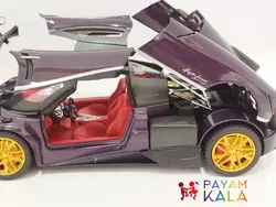 (دودزا) ماکت ماشین فلزی پاگانی هوایرا 1:24 (Pagani Huayra) بنفش