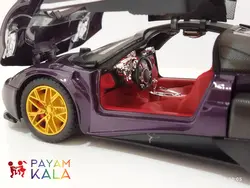 (دودزا) ماکت ماشین فلزی پاگانی هوایرا 1:24 (Pagani Huayra) بنفش