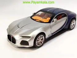 ماکت بوگاتی آتلانتیک (Bugatti Atlantic 1.24 CHEZHI)(CZ154) نقره ای-آبی