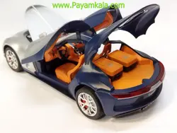 ماکت بوگاتی آتلانتیک (Bugatti Atlantic 1.24 CHEZHI)(CZ154) نقره ای-آبی
