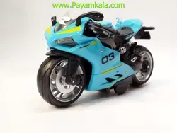 ماکت موتور ریس جعبه دار فلزی (3904YT) آبی