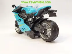 ماکت موتور ریس جعبه دار فلزی (3904YT) آبی