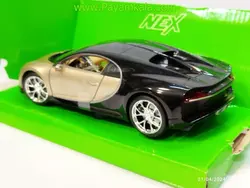 ماکت ماشین فلزی بوگاتی شیرون بزرگ (1:24) (BUGATTI CHIRON) (BY WELLY) طلایی