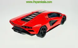 ماکت ماشین فلزی لامبورگینی کانتاش (LAMBORGHINI COUNTACH LPI 800-4 WELLY)(1:24) قرمز