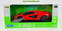 ماکت ماشین فلزی لامبورگینی کانتاش (LAMBORGHINI COUNTACH LPI 800-4 WELLY)(1:24) قرمز