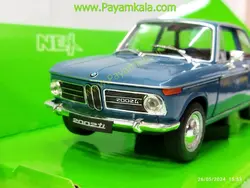 ماکت ماشین ب ام و 2002 (BMW 2002 1:24 WELLY) آبی