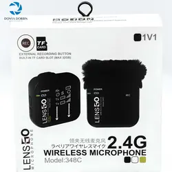 میکروفن بیسیم لنزگو Lensgo LWM-348C 1v1 Wireless Microphone