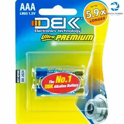 باطری  نیم قلمی آلکالاین DBK Ultra Premium مدل LR6