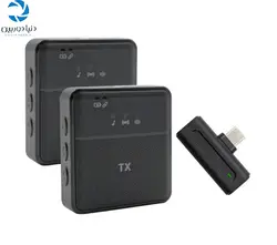 خرید میکروفون دابل بی سیم یقه ای انسر Answer SX8 Wirreless Microphone | دنیا دوربین