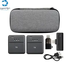 خرید میکروفون دابل بی سیم یقه ای انسر Answer SX8 Wirreless Microphone | دنیا دوربین