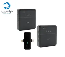 خرید میکروفون دابل بی سیم یقه ای انسر Answer SX31 Wirreless Microphone | دنیا دوربین