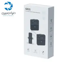 خرید میکروفون دابل بی سیم یقه ای انسر Answer SX31 Wirreless Microphone | دنیا دوربین