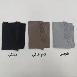 مقنعه تلی گل مروارید