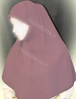 مقنعه چانه دار کرپ (متوسط)