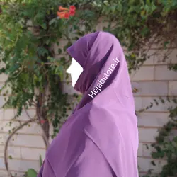 مقنعه چانه دار کرپ (متوسط)
