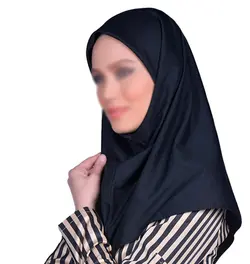 مقنعه ساده نخی انتی باکتریال بروجرد قهوه ای