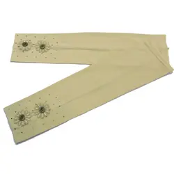 ساق دکمه گلدار نگینی بلند